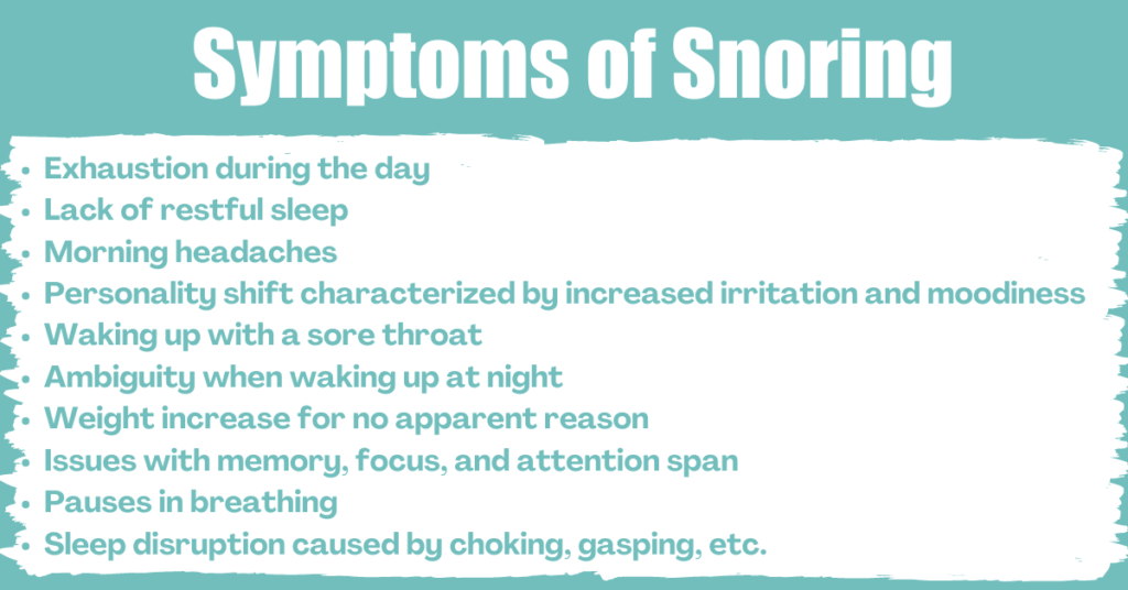 Symptoms of Snoring