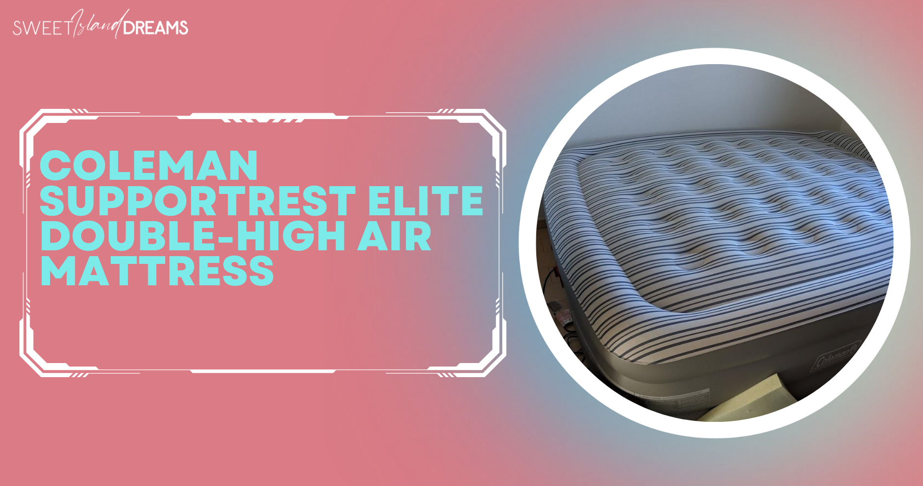 coleman supportrest elite pillowstop queen air mattress